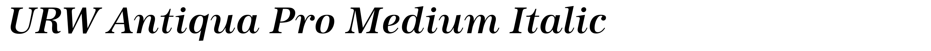 URW Antiqua Pro Medium Italic